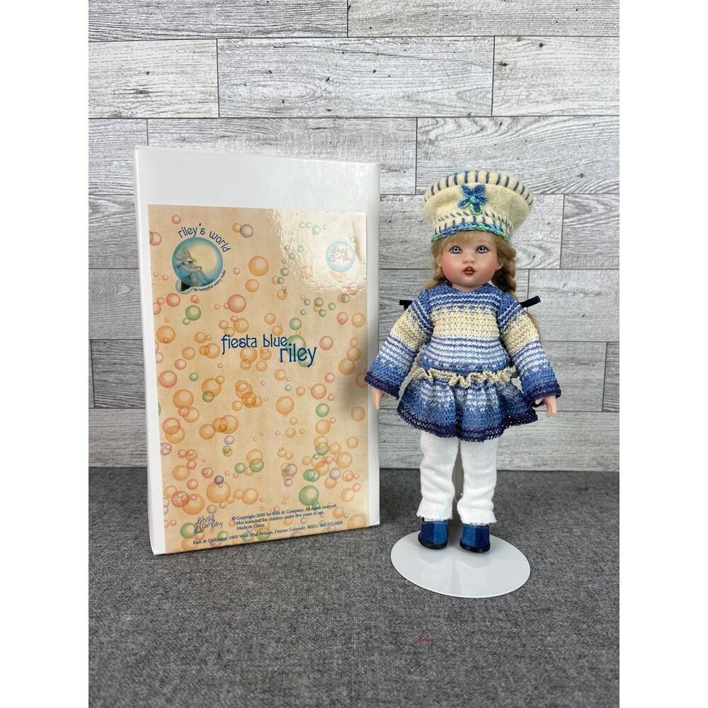 KISH And Company Riley’s World Fiesta Blue RILEY Blonde GIRL Collector DOLL 2003